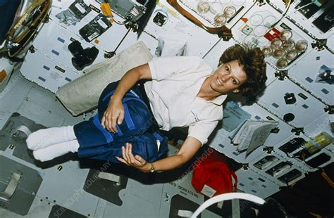 Mission Commander Eileen M Collins On Sts 093 Stock Image S540