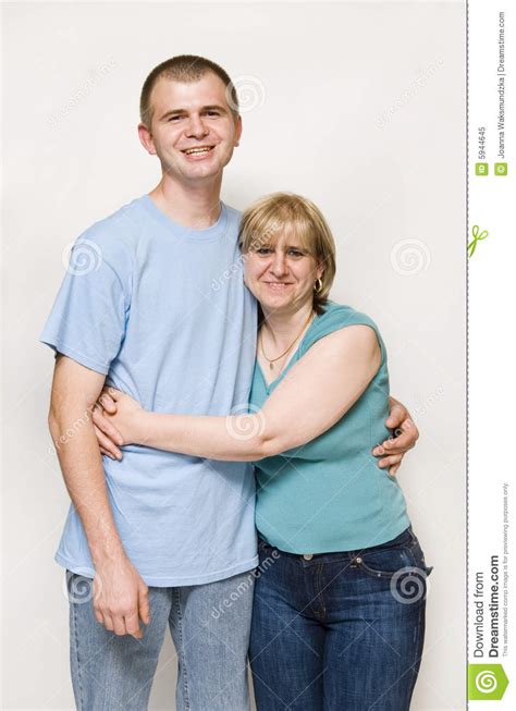 Mom Hugging Adult Son Royalty Free Stock Photo Image