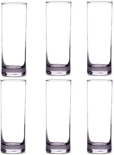 premium highball glass set elegant tom collins glasses set of 6 12oz tall drinking water
