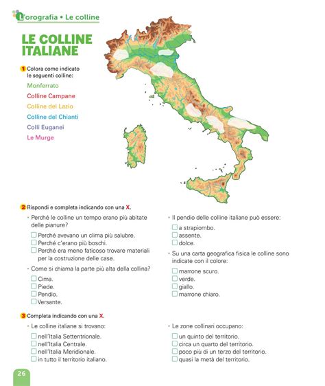 Cartina Geografica Italia Zone Collinari Cartina