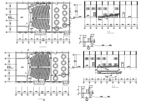 Auditorium Construction Detail Drawing In Dwg Autocad File Cadbull