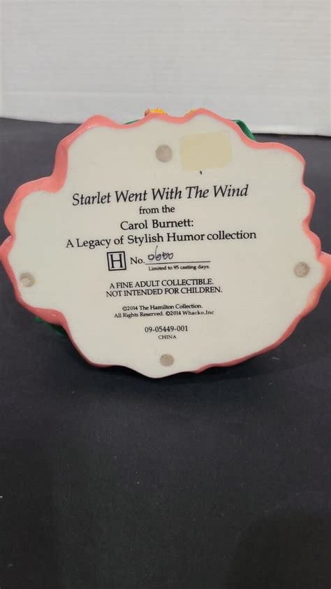 Carol Burnett Starlet Ohara Went With The Wind The Hamilton