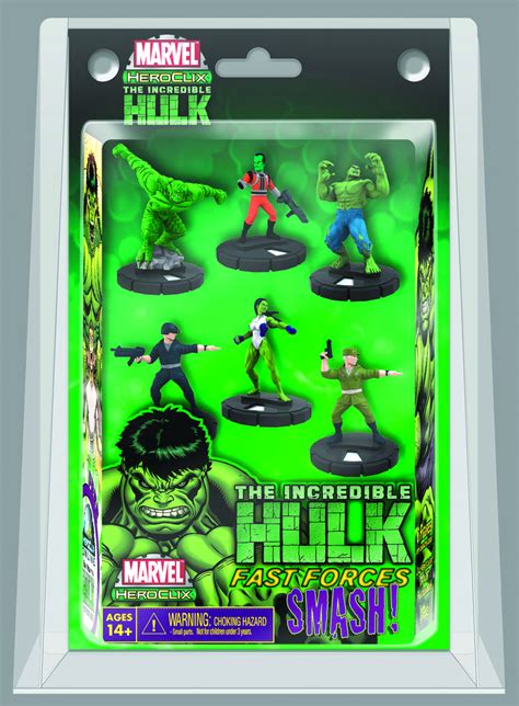 Oct112064 Marvel Heroclix Incredible Hulk Fast Forces 6 Pack