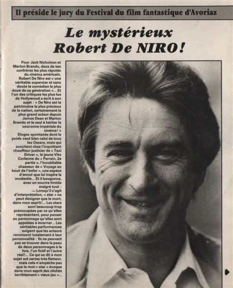Coupure De Presse Clipping Robert De Niro Pages Eur Picclick Fr