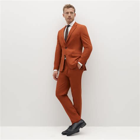 Mens Burnt Orange Suit Suitshop