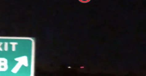 Driver Freaks Out After Spotting Glowing Ufo Hovering Above Earth