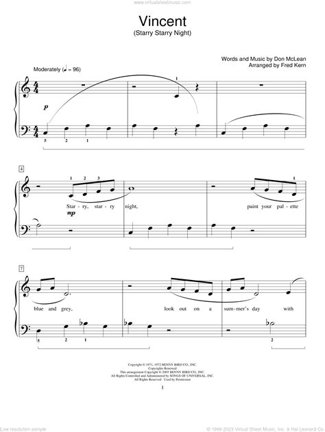 Starry Night Piano Sheet Music Hot Sex Picture