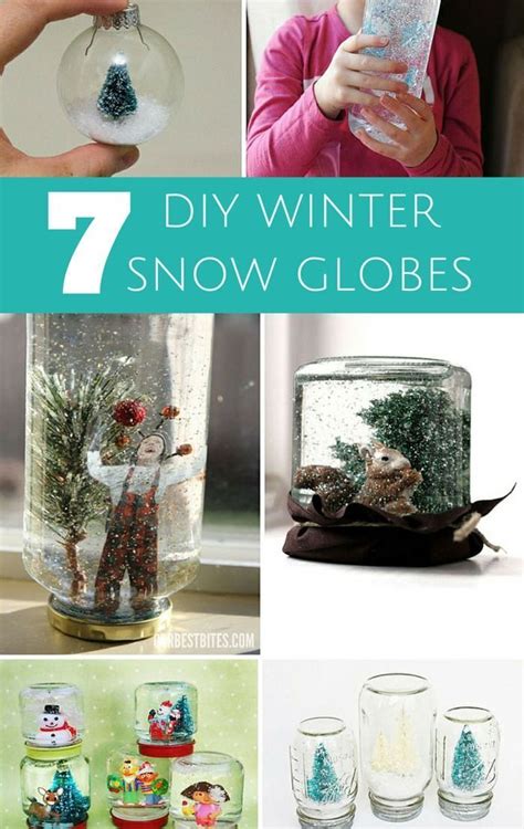 7 Ways To Make A Winter Snow Globe Winter Snow Globe Snow Globes