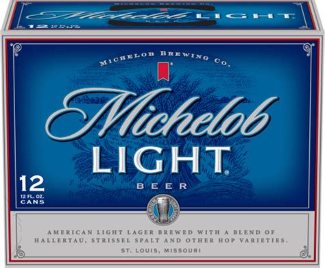 Michelob Light Beer 12 Cans 12 Fl Oz Pay Less Super Markets
