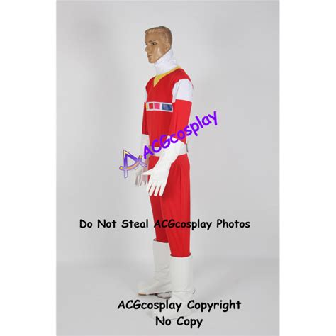 Power Rangers In Space Andros Red Space Ranger Cosplay Costume