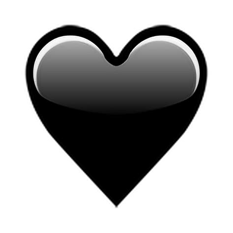 Corazón Negro Fondo Transparente Png