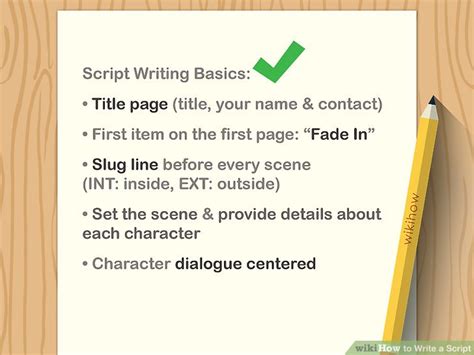 How To Write A Script With Pictures Wikihow