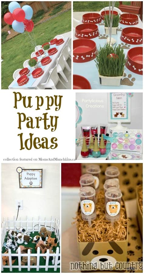 Puppy Party Ideas Birthdays Moms And Munchkins