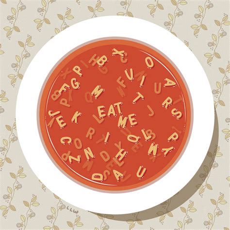 Unique alphabet soup posters designed and sold by artists. Libby Lamb Wagner: December 2014