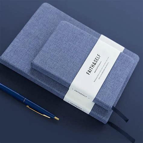 Linen Book Cloth Fabric Hardcover Journal Notebook With Book Sleeve
