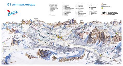 Cortina Dampezzo Piste Map Plan Of Ski Slopes And Lifts Onthesnow