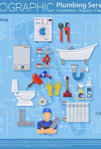Plumbing Service Infographics By Talex Graphicriver