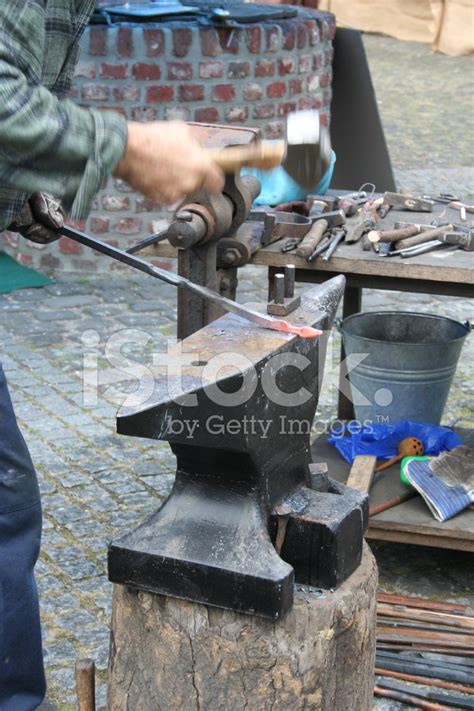 Forging Hammer And Anvil Stock Photo Royalty Free Freeimages