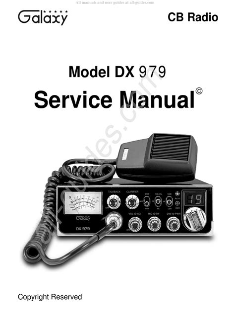 Galaxy Dx 979 Service Manual Pdf Download Manualslib