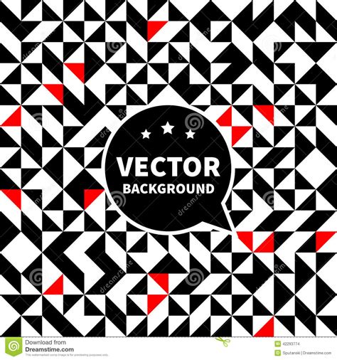 Vector Seamless Background Pattern White Black Red