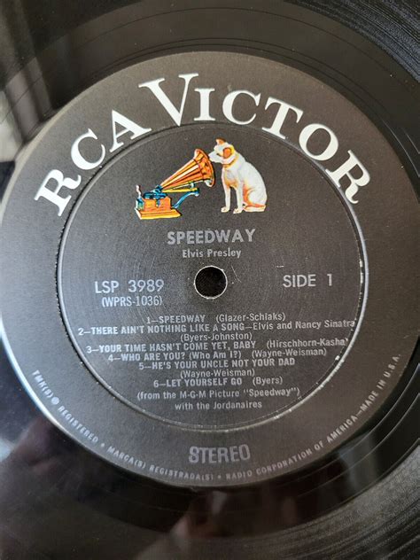 original elvis presley usa lp speedway rca victor lsp 3989 06 1968 stereo ebay