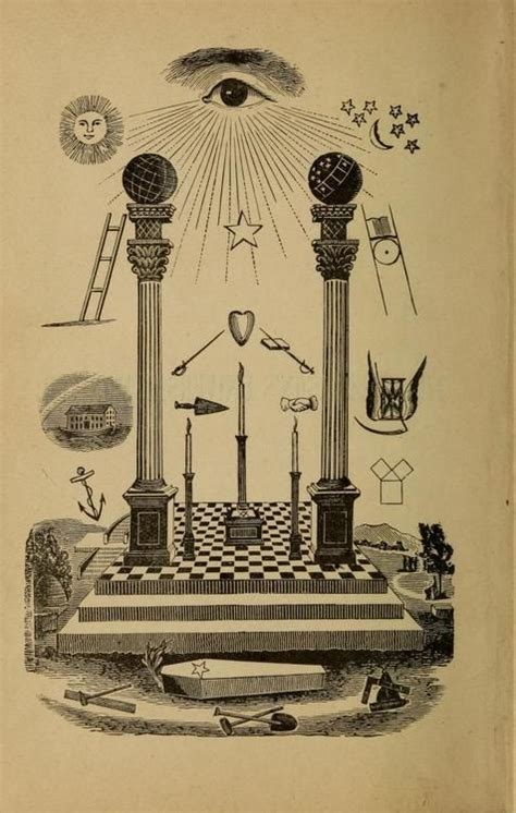 The Working Tools Of A Master Mason Freemasonry Art Masonic Art
