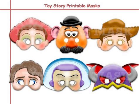 Unique Disney Toy Story Printable Masks Collectionpartybirthday Invitemaskwoodybuzzmr