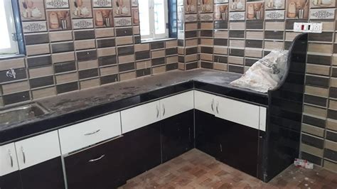 Black Granite Kitchen Platform Design Granite Kitchen Design Modular