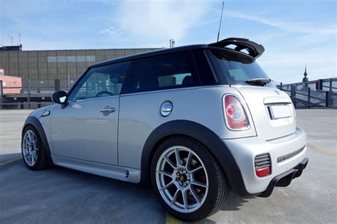 For Mini R56 Sjcw 100 Limited Hatch Upper Rear Roof Spoiler Extension