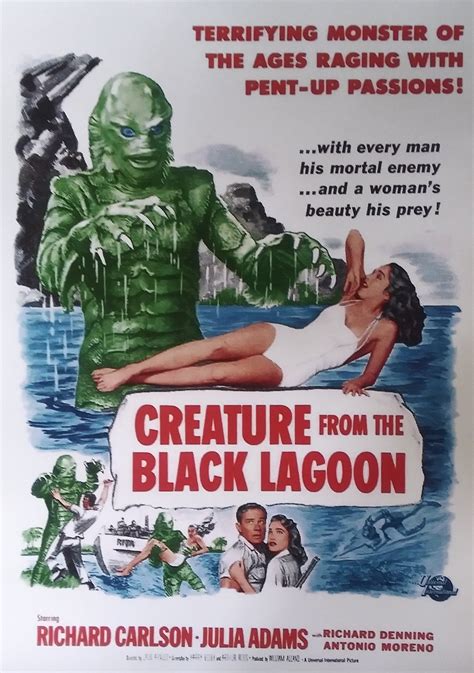 CREATURE From BLACK LAGOON 3 Movie Poster Laminated Print Etsy