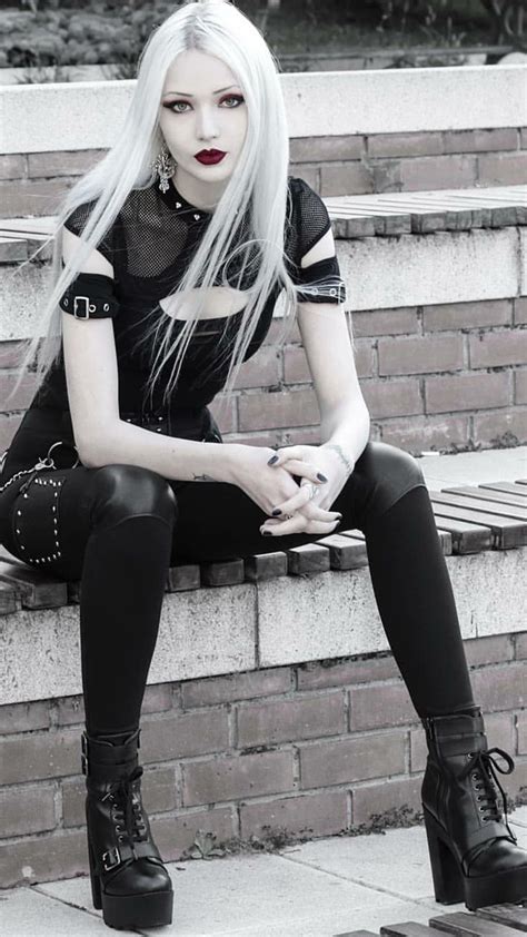 pin by spiro sousanis on anastasia blonde goth hot goth girls gothic outfits