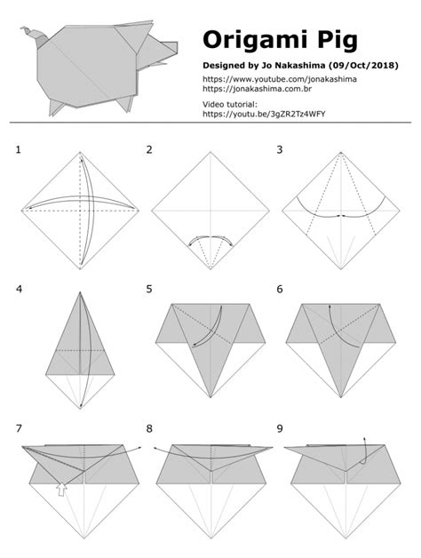Origami Pig Jo Nakashima