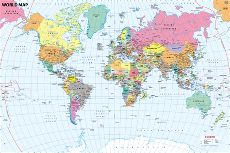 World Map With Major Cities World Map With Cities