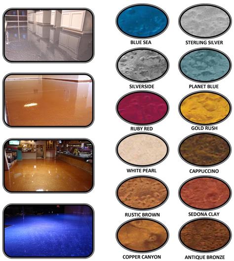 Metallic Color Chart Epoxy Floor Coating Epoxy Floor Floor Coating