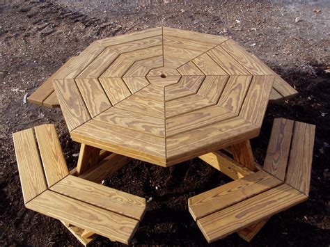 Octagon Walk In Picnic Table Plans Free Octagon Picnic Table Idea Picnic Table Plans
