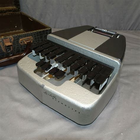 La Salle Stenotype Dictation Machine Wcase Vintage