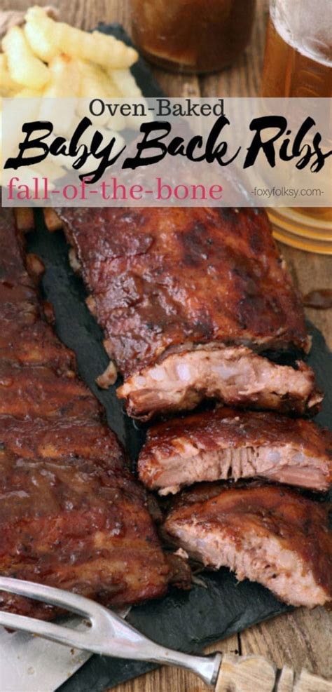 Fall Off The Bone Baby Back Ribs In Oven Foxy Folksy