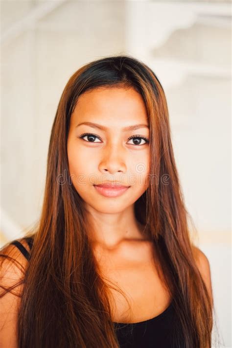 Natural Portraitbeautiful Asian Girl Smiling Native Asian Beauty