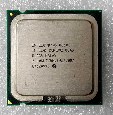 Cpu Intel Core2 Quad Core Q6600 240 Ghz 8 Mb 1066 Mhz Socket