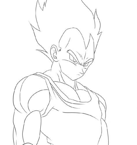 Vegeta Coloring Pages For Kids Educative Printable