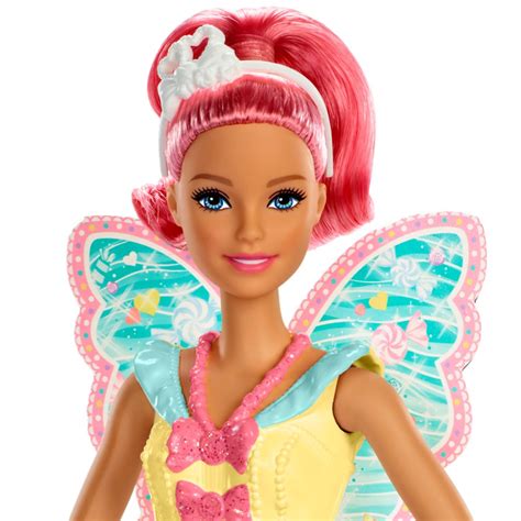 Barbie Dreamtopia Fairy Doll Pink Hair And Candy Decorated Wings