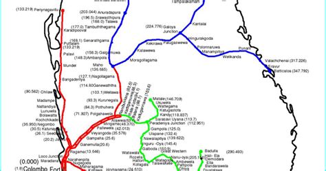 Sri Lanka Railway Route Map Sri Lanka Railway Information Portal