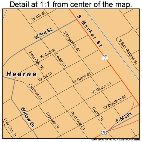 Hearne Texas Street Map 4832972