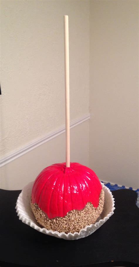 Pumpkin Decorated As A Candy Apple Candy Apples Pumpkin Decorating