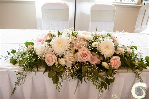 See more ideas about flower arrangements, arrangement, floral arrangements. registrar table flowers - Laurel Weddings