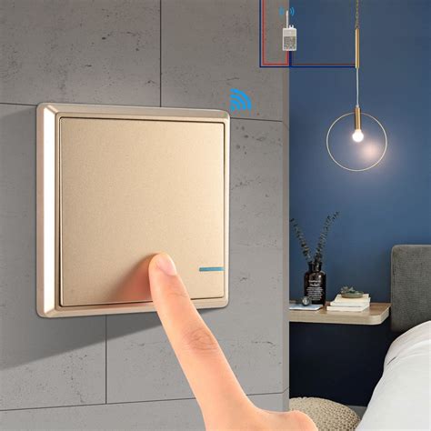 Wireless Light Switch And Receiver Kit 220v Ip54 Waterproof Wall Switch