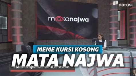 Meme Najwa Shihab Wawancarai Kursi Kosong