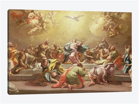 The Descent Of The Holy Spirit Canvas Wall Francesco De Mura Icanvas
