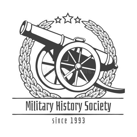 Military History Society Emblem Stock Vector Illustration Of Label