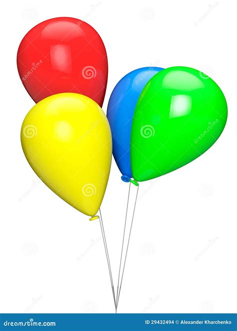 Bright Color Balloons Stock Images Image 29432494